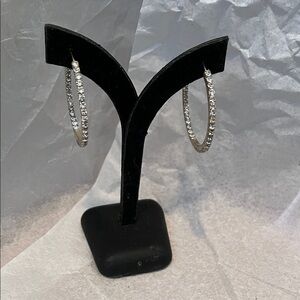 Elegant Silver Hoop Earrings